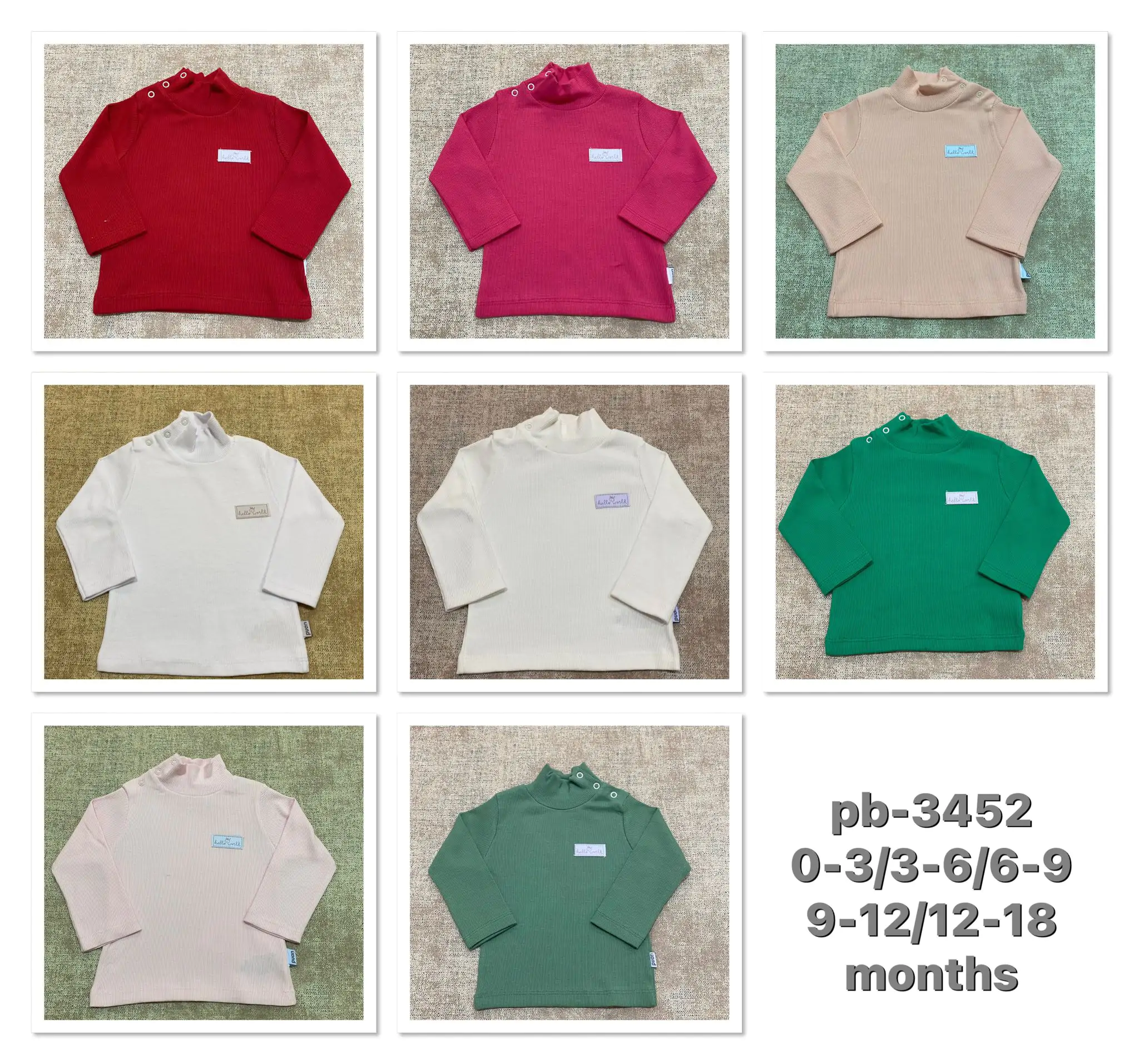 Дитячі кофти оптом уні. 3-6-9-12-18м(р) рубчик 57047 - Зображення 1