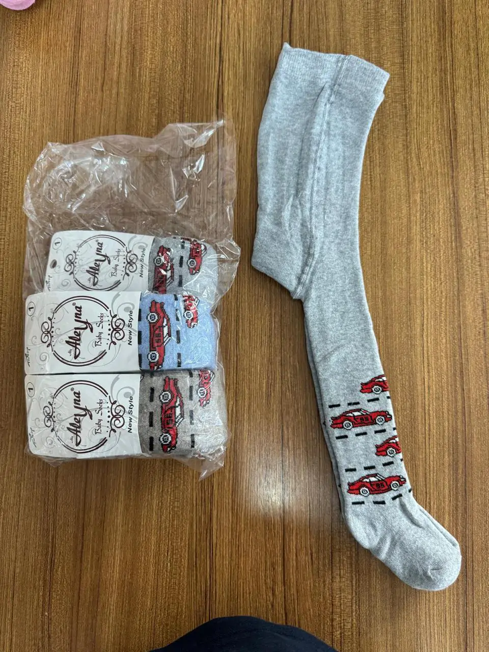 Дитячі колготи оптом хлоп. 0,1,3,5упак теплі 57137 - Зображення 1