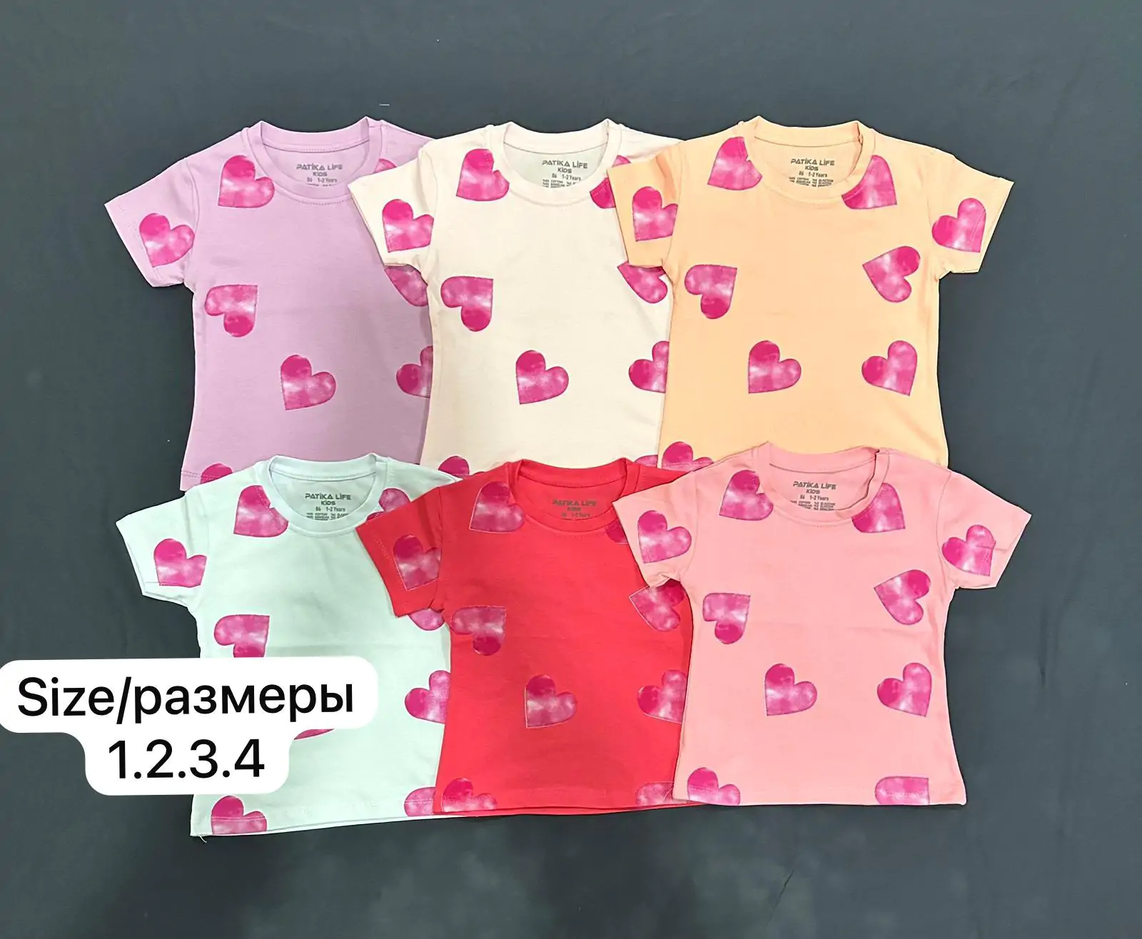 Дитячі футболки оптом дів. 1-2-3-4р(р) трикотаж 57528 - Зображення 1
