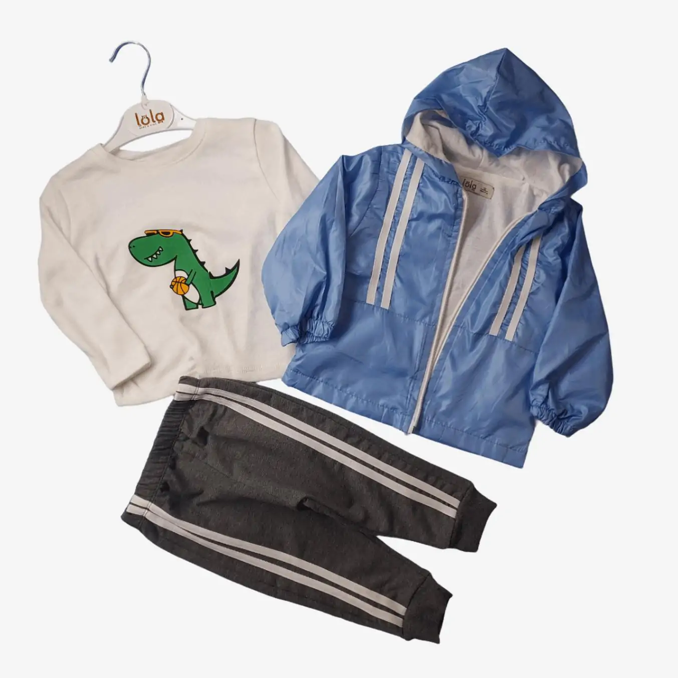 Дитячі костюм оптом хлоп. 9-12-18-24м(р) трикотаж 56142 - Зображення 2