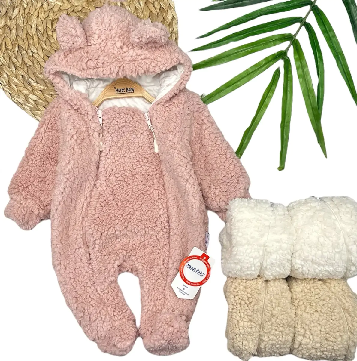 Дитячі комбінезони оптом уні. 6-9-12-18м(р) травка на підкладці 58070 - Зображення 1